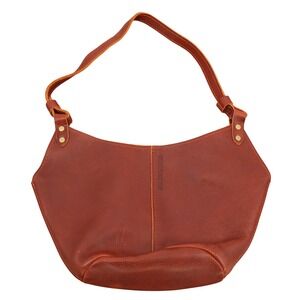 Portland Leather Goods Cognac Brown Full Grain Leather Shoulder Bag Hobo‎ Purse